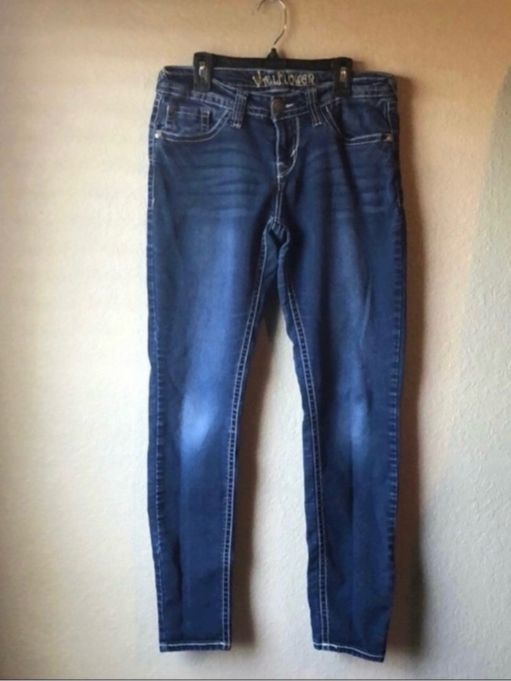 Wallflower Jeans Women’s Vintage Y2K Casual Skinny Denim Blue Jeans Juniors 11